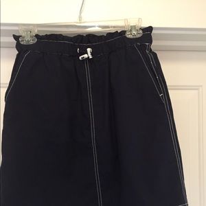 Above the knee navy cotton skirt NWT Size S